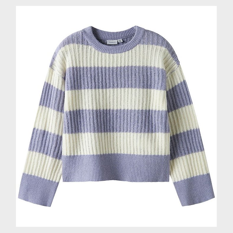 Name It Bluse - Strik - NkfTotina - Lavender Gray