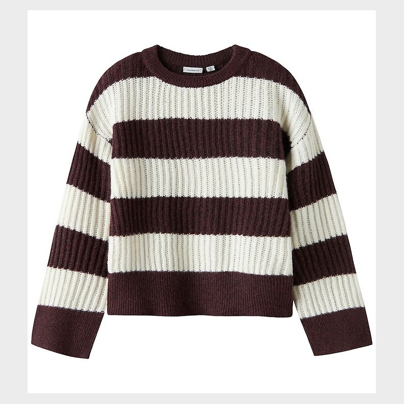 Name It Bluse - Strik - NkfTotina - Oxblood Red