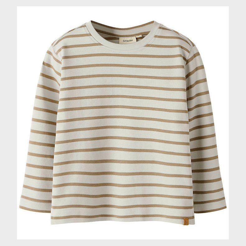 Lil' Atelier Bluse - NmmLimia - Turtledove/Sepia Tint