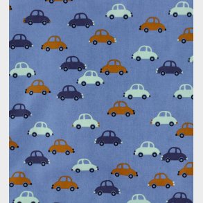 N�rgaard Madsens Senget�j - Poplin - Junior - Bl� m. Biler