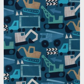 N�rgaard Madsens Senget�j - Poplin - Voksen - Petrol m. Arbejdsb