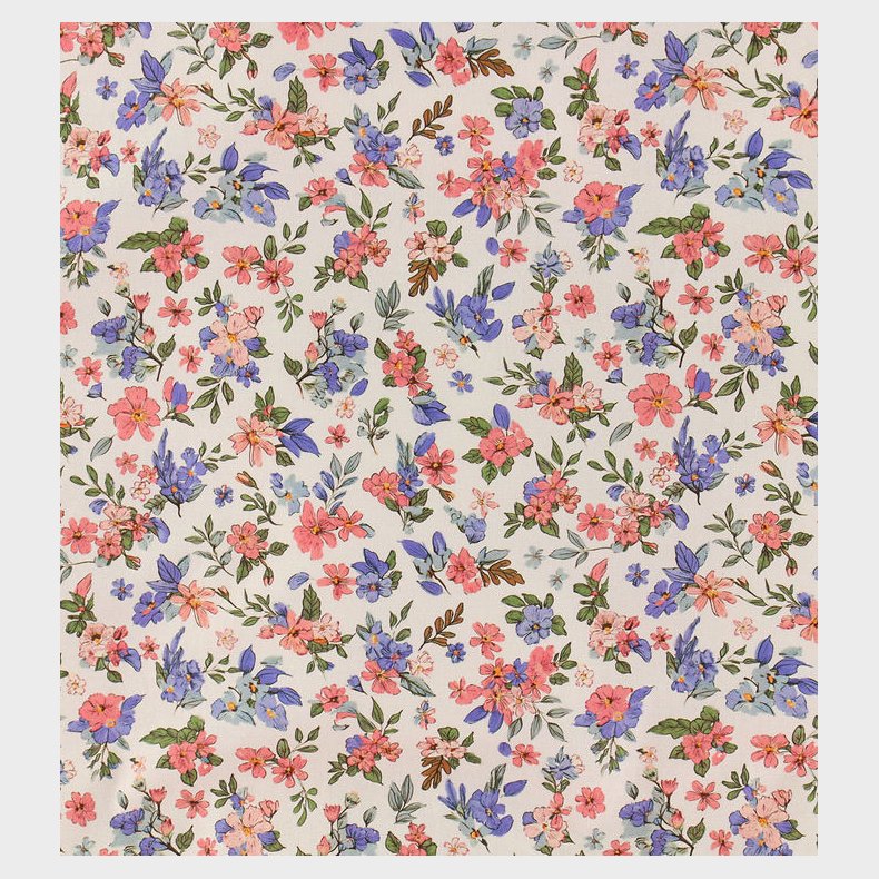 N�rgaard Madsens Senget�j - Voksen - Beige m. Blomster