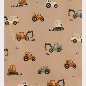 N�rgaard Madsens Senget�j - Poplin - Junior - Sand m. Maskiner