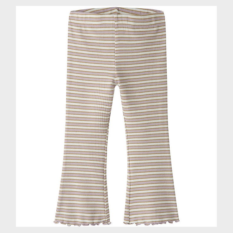 Name It Bukser - Rib - NmfTaias - Dawn Pink/Cloud Dancer