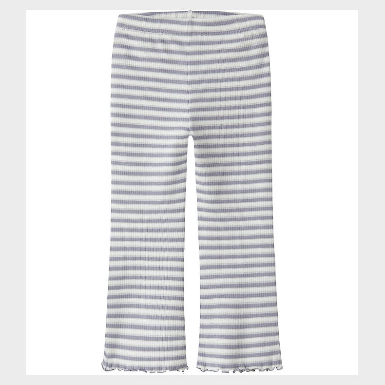 Name It Bukser - Rib - NmfTaias - Lavender Gray/Cloud Dancer