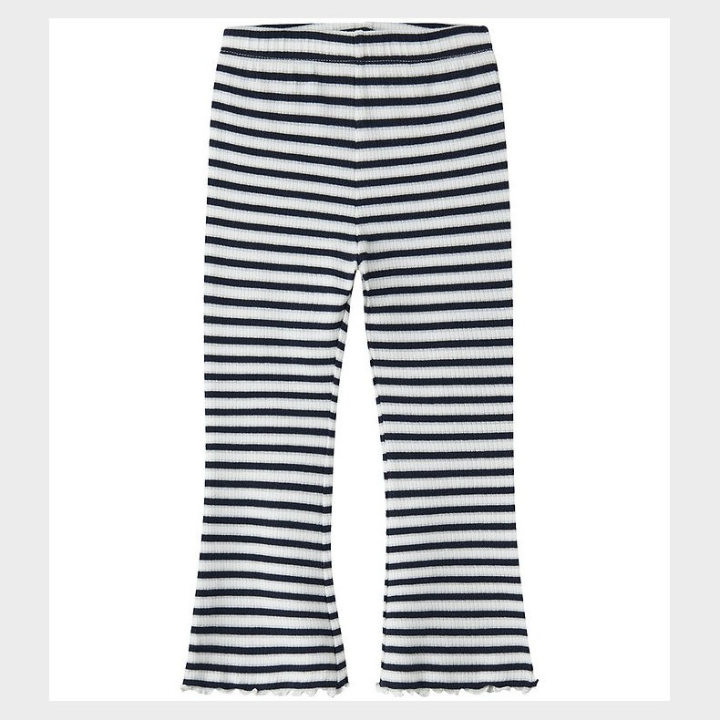 Name It Bukser - Rib - NmfTaias - Navy Blazer/Cloud Dancer