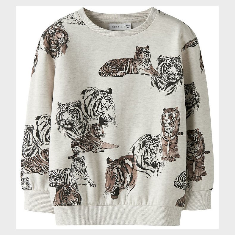 Name It Sweatshirt - NmmThorne - Peyote Melange m. Print