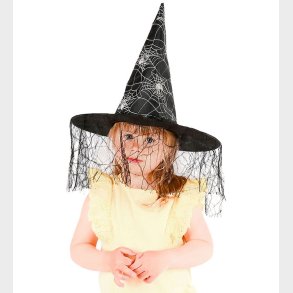 Den Goda Fen Udkl�dning - Heksehat - Silver Spider Web