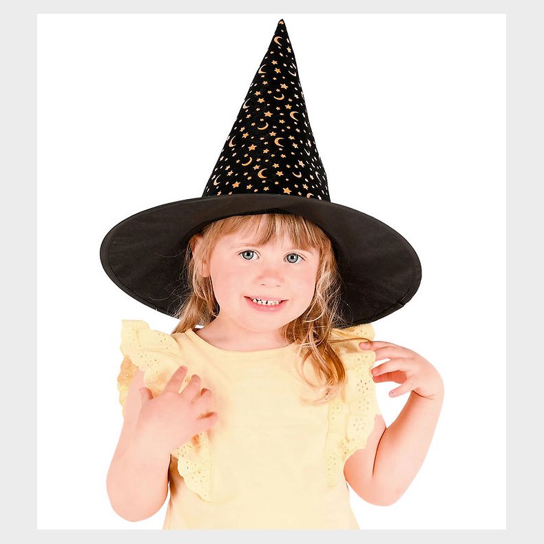 Den Goda Fen Udkl�dning - Heksehat - Gold Stars And Moon