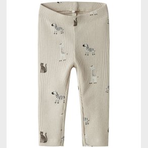 Name It Leggings - Rib - NbnTolla - Summer Sand