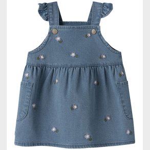 Name It Spencer - NbfSage - Denim Blue/Flower Emb