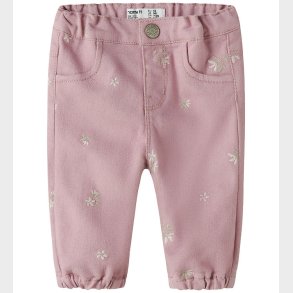Name It Jeans - Denim - NbfRose - Dawn Pink/Flower Emb
