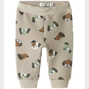 Name It Sweatpants - Vaflet - NbmTimm - Pumice Stone m. Print