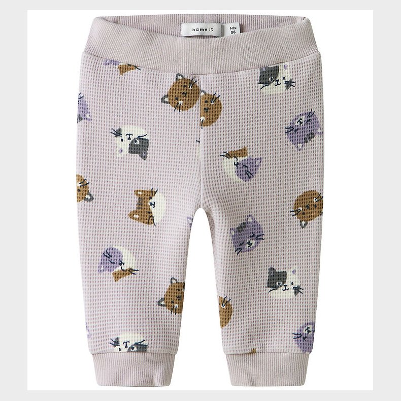 Name It Sweatpants - Vaflet - NbfTammie - Lilac Marble m. Print