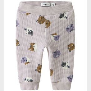 Name It Sweatpants - Vaflet - NbfTammie - Lilac Marble m. Print