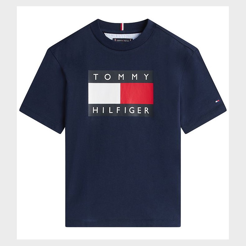 Tommy Hilfiger T-shirt - Flag Heritage - Dark Night Navy
