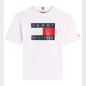 Tommy Hilfiger T-shirt - Flag Heritage - Hvid