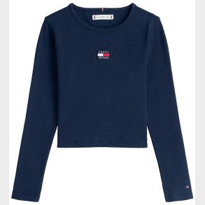 Tommy Hilfiger Bluse - Cropped - Flag Heritage - Dark Night Navy