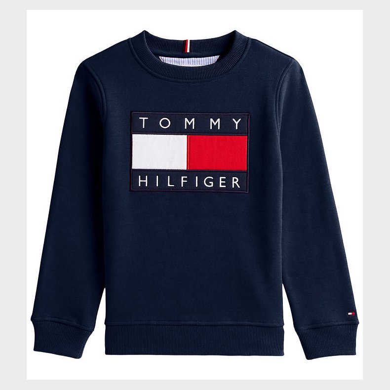 Tommy Hilfiger Sweatshirt - Flag Heritage - Dark Night Navy