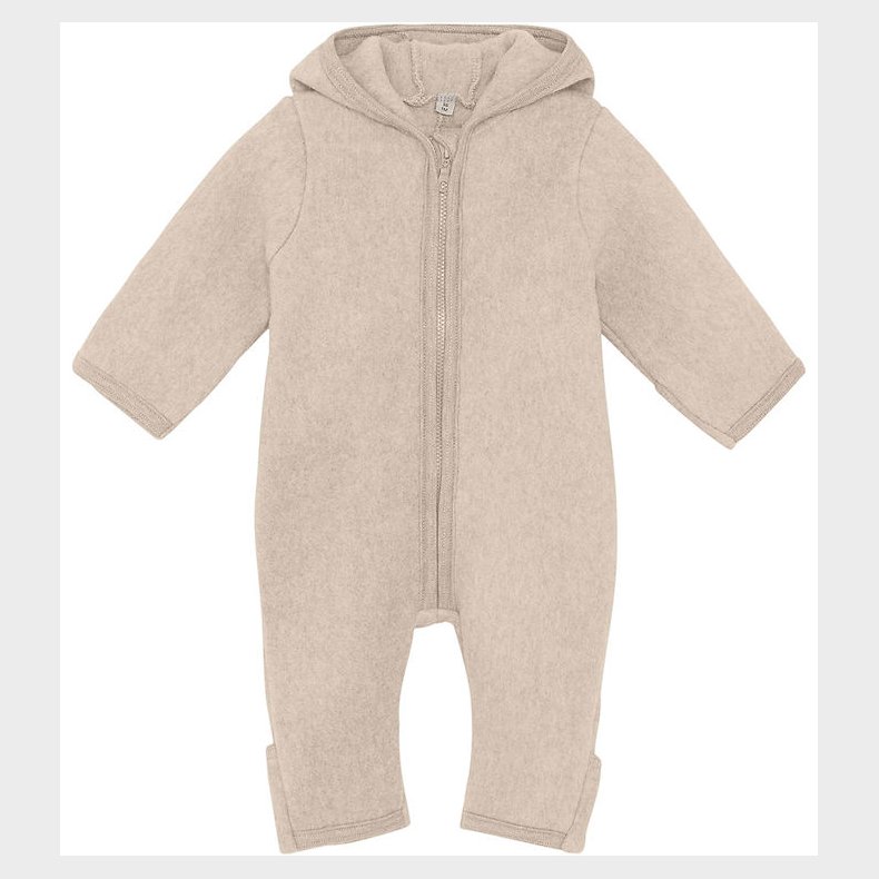 Huttelihut K�redragt - Fleece - Camel Melange m. �rer