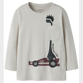 Name It Bluse - NmmVilian - Pumice Stone/Dino Racer