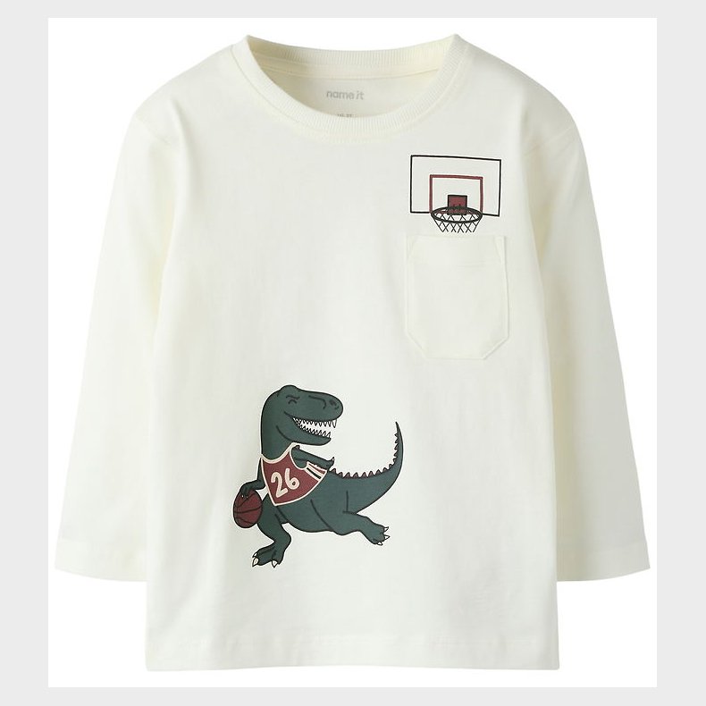 Name It Bluse - NmmVilian - Cloud Dancer/Dino Basket