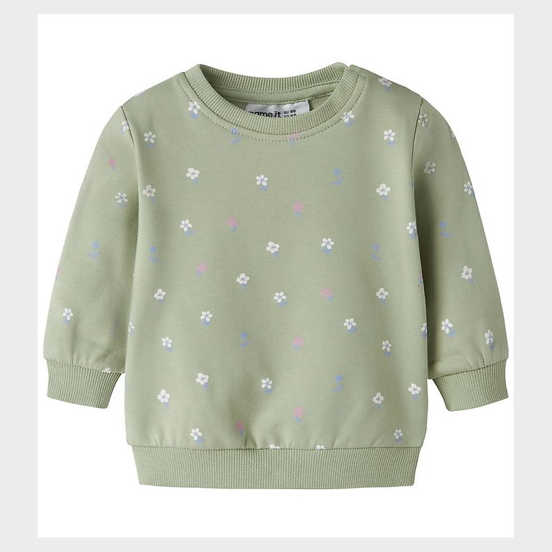 Name It Sweatshirt - NbfVimone - Swamp/Flowers