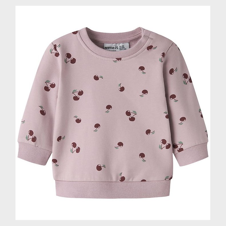 Name It Sweatshirt - NbfVimone - Dawn Pink/Cherry