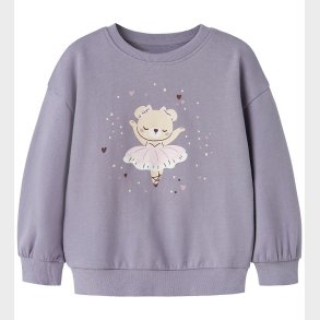 Name It Sweatshirt - NmfValona - Lavender Gray/Ballerina Bear