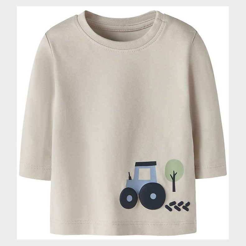 Name It Bluse - NbmVobbi - Pumice Stone/Tractor