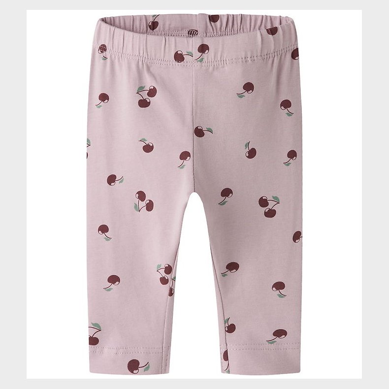 Name It Leggings - NbfVuvivian - Dawn Pink/Cherry