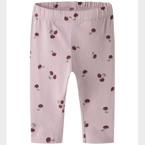 Name It Leggings - NbfVuvivian - Dawn Pink/Cherry