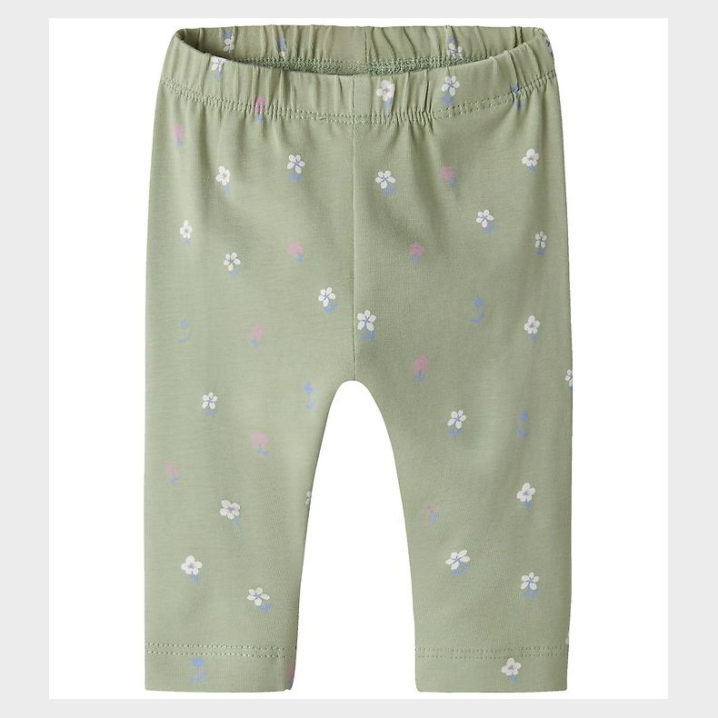Name It Leggings - NbfVuvian - Swamp/Flowers