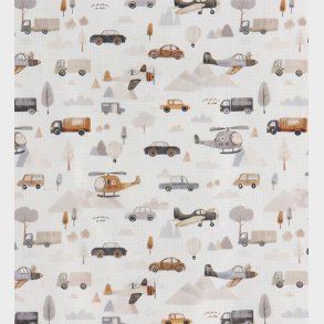 N�rgaard Madsens Senget�j - Baby - Hvid m. Roadtrip