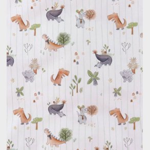 N�rgaard Madsens Senget�j - Baby - Hvid m. Dinoer