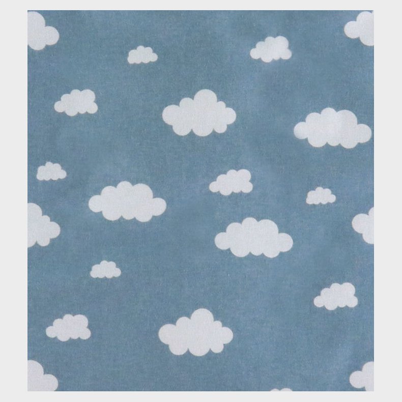 N�rgaard Madsens Senget�j - Baby - Lysebl� m. Skyer