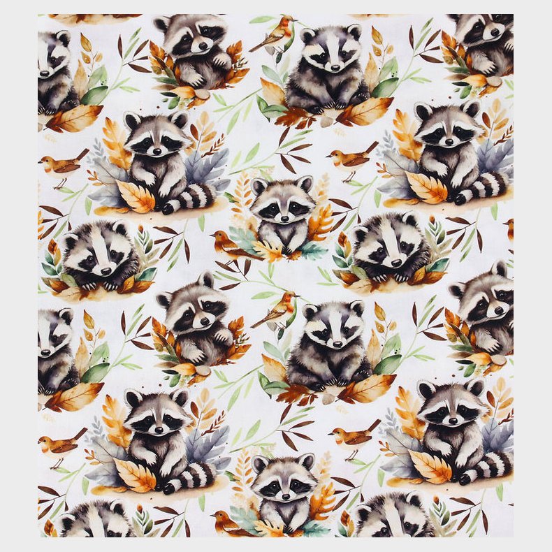 N�rgaard Madsens Senget�j - Poplin - Baby - Hvid m. Vaskebj�rn