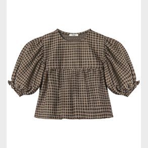 Fliink Bluse - Ella - Sandshell/Coffee Bean