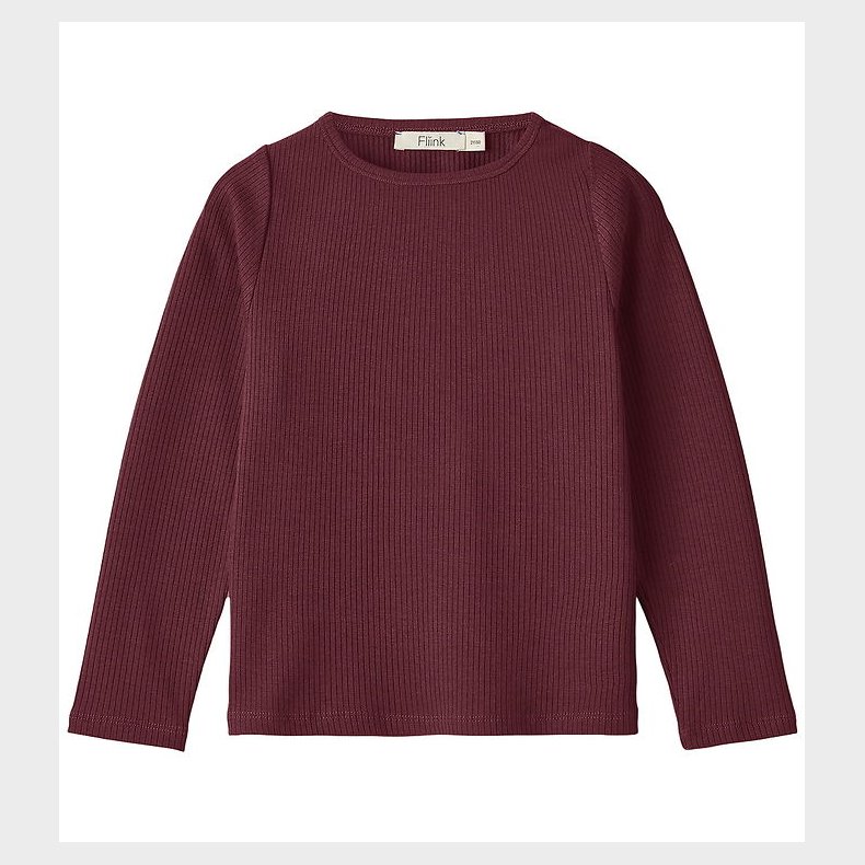 Fliink Bluse - Kenna - Rib - Burgendy