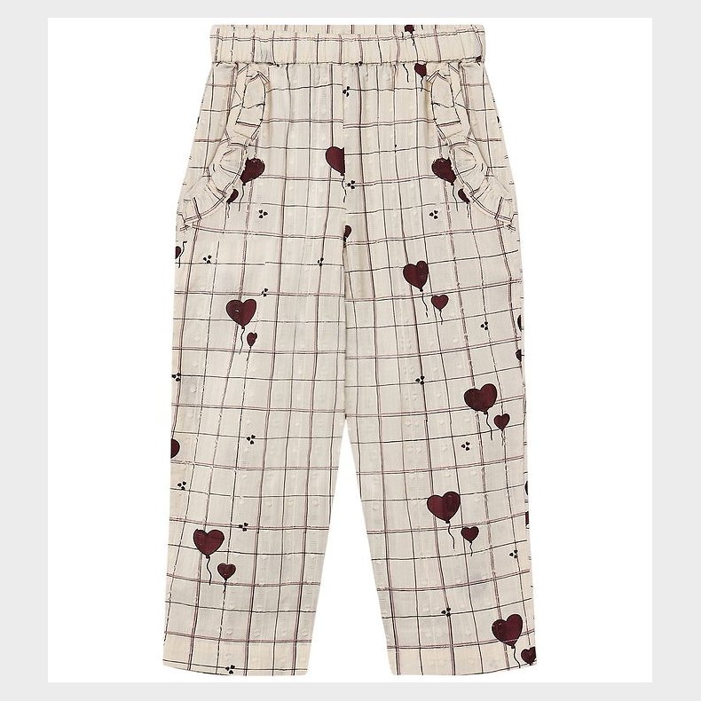 Fliink Bukser - Ilove - Sandshell Heart Aop