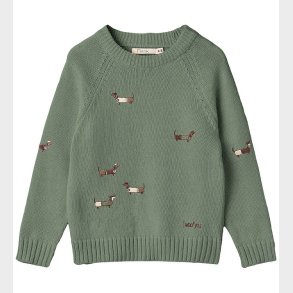 Fliink Bluse - Strik - Mahdi Dog - Hedge Green