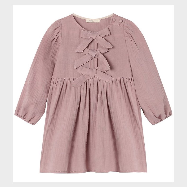 Fliink Kjole - Elmo Bow - Woodrose