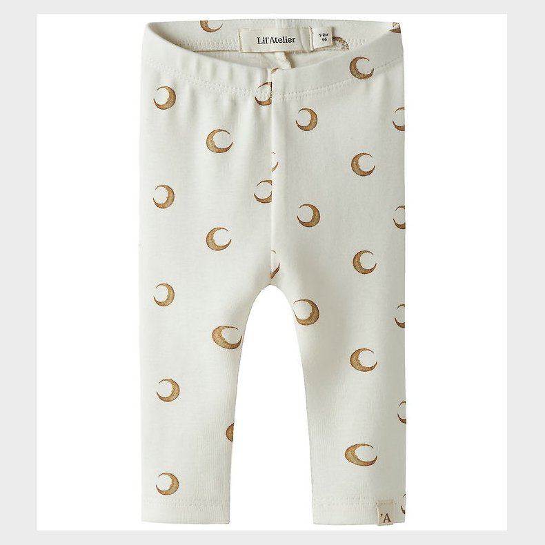 Lil' Atelier Leggings - Noos - NbnLayo - Coconut Milk/Moon