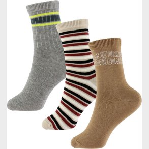 Name It Str�mper - NkmTinus - 3-pak - Coconut/Pumice Stone/Grey