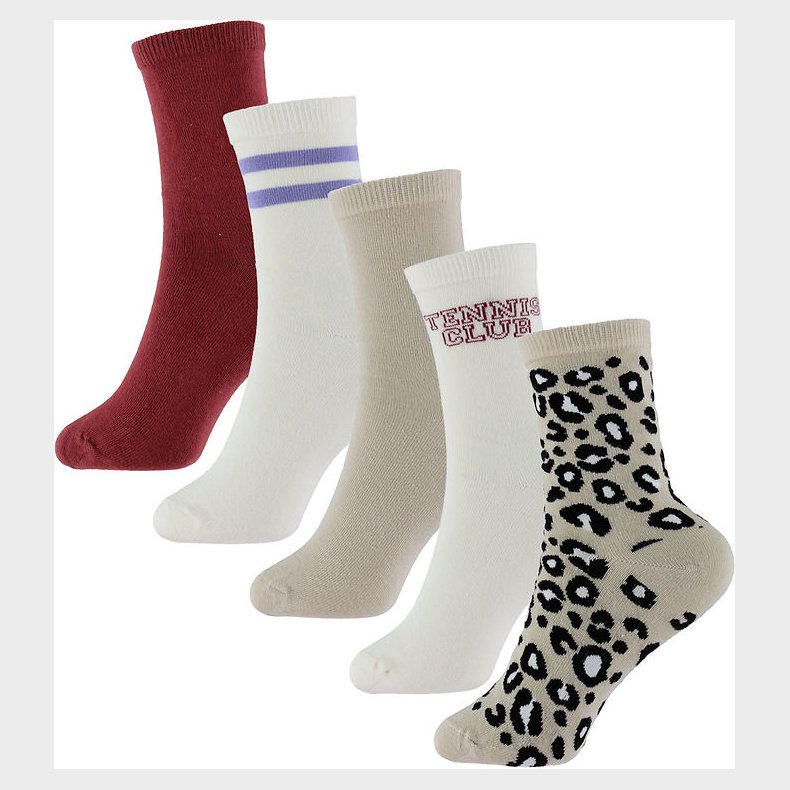 Name It Str�mper - NkfVilde - 5-pak - Oxblood Red