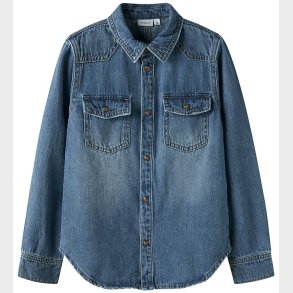 Name It Skjorte - Denim - NkmKim - Medium Blue Denim