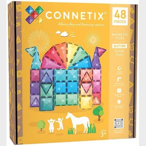 Connetix Magnets�t - 48 Dele - Glitter Castle Pack