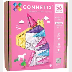 Connetix Magnets�t - 56 Dele - Glitter Unicorn Pack