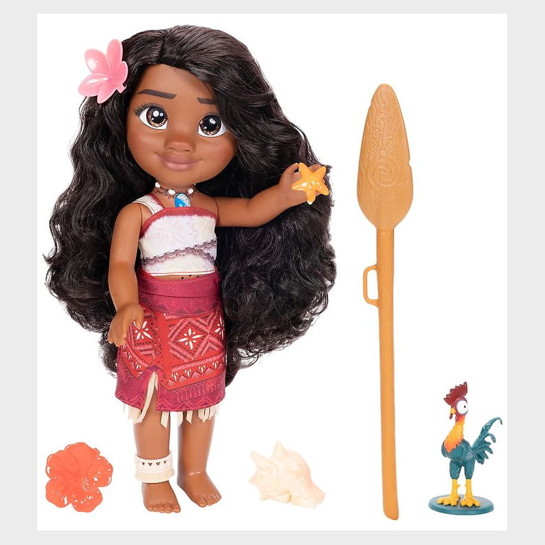 Disney Princess Dukke m. Lyd/Lys - 38 cm - Vaiana 2