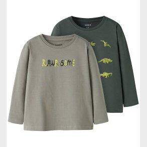 Name It Bluser - 2-pak - NmmVux - Shadow/Urban Chic